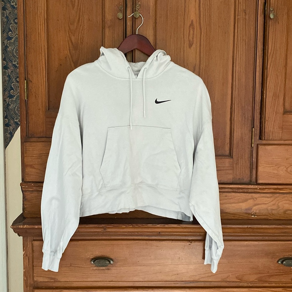 Nike Thin Jersey Oversized Cropped Hoodie